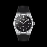 Tissot PRX Black Dial Black Rubber Strap Watch For Men - T137.410.17.051.00