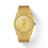 Tissot PRX Powermatic 80 Gold Dial Gold Steel Strap Watch for Men - T137.207.33.021.00