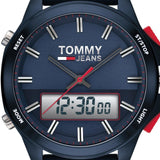Tommy Hilfiger Digital Analog Blue Dial Blue Rubber Strap Watch For Men - 1791761