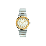 Versace Hellenyium Silver Dial Two Tone Steel Strap Watch for Women - VEVH00620