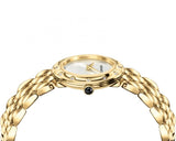 Versace V-Flare Quartz Silver Dial Gold Steel Strap Watch for Women - VEBN00818