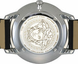 Versace V Urban Black Dial Black Leather Strap Watch for Men - VELQ00119