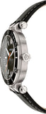 Versace Greca Sport Quartz Black Dial Black Leather Strap Watch For Men - VEZ300221
