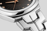 Tag Heuer Link Quartz Black Dial Silver Steel Strap Watch for Women - WBC131F.BA0649
