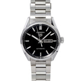 Tag Heuer Carrera Day Date Automatic Black Dial Silver Steel Strap Watch for Men - WBN2010.BA0640