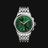 Breitling Premier B01 Chronograph 42 Green Dial Silver Steel Strap Watch for Men - AB0145371L1A1