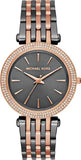 Michael Kors Darci Analog Quartz Grey Dial Two Tone Steel Strap Watch For Women - MK3584