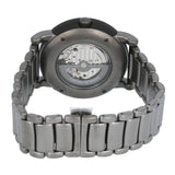 Emporio Armani Meccanico Automatic Black Dial Black Steel Strap Watch For Men - AR60010