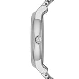 Emporio Armani Quartz White Dial Silver Steel Strap Watch For Men - AR90000