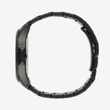 Armani Exchange Hampton Chronograph Black Dial Black Steel Strap Watch For Men - AX2413