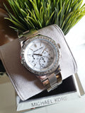 Michael Kors Dylan Silver Dial Silver Steel Strap Watch for Women - MK5585
