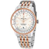 Breitling Navitimer Automatic 41 White Dial Two Tone Steel Strap Watch for Men - U17326211G1U1