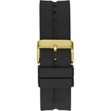 Guess Leo Multifunction Black Dial Black Silicone Strap Watch For Men - GW0637G2