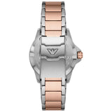 Emporio Armani Sea Explorer GMT White Dial Two Tone Steel Strap Watch For Men - AR11591