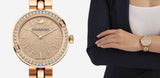 Swarovski Daytime Analog Gold Dial Gold Steel Strap Watch for Women - 5182231