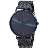 Coach Charles Blue Dial Blue Mesh Bracelet Watch for Men - 14602146
