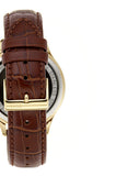 Hugo Boss Ambassador Grey Dial Brown Leather Strap Watch for Men - 1513387