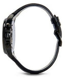 Hugo Boss Driver Chronograph Black Dial Black Leather Strap Watch For Men - HB1513061