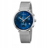 Calvin Klein High Noon Quartz Blue Dial Silver Mesh Bracelet Watch for Men - K8M2112N