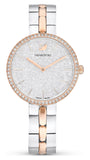 Swarovski Cosmopolitan Crystals Silver Dial Two Tone Steel Strap Watch for Women - 5644081
