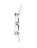 Swarovski Crystalline Pure White Dial White Leather Strap Watch for Women - 5275046