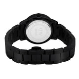 Daniel Wellington Iconic Link Ceramic Black Dial Black Steel Strap Watch For Women - DW00100414