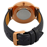 Daniel Wellington Classic Sheffield Black Dial Black Leather Strap Watch For Men - DW00100127