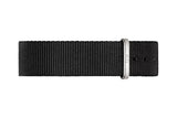 Daniel Wellington Classic Petite Cornwall White Dial Black Nylon Strap Watch For Women - DW00100252
