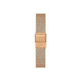 Daniel Wellington Pressed Melrose Emerald Green Rose Gold Mesh Strap Watch For Women - DW00100445