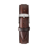 Daniel Wellington Classic Bristol Black Dial Brown Leather Strap Watch For Men - DW00100143