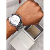 Michael Kors Dylan Silver Dial Silver Steel Strap Watch for Women - MK5312