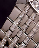 Bulova Phantom Crystal Silver Dial Silver Steel Strap Watch for Men - 96A236