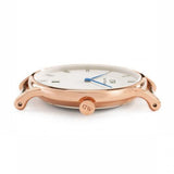 Daniel Wellington Dapper St Mawes White Dial Brown Leather Strap Watch For Women - DW00100091