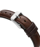 Daniel Wellington Classic Petite Bristol Black Dial Brown Leather Strap Watch For Women - DW00100177