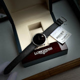 Movado Museum Classic Black Dial Black Leather Strap Watch for Men - 0607194