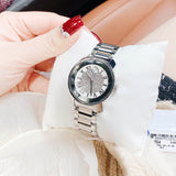 Movado Bold Crystal Pave Silver Dial Silver Steel Strap Watch for Women - 3600254