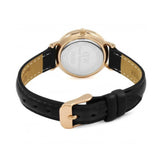 Daniel Wellington Classic Petite Sheffield Black Dial Black Leather Strap Watch For Women - DW00100224