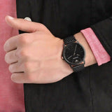 Emporio Armani Interchangeable Black Dial Black Steel Strap Watch For Men - AR80021