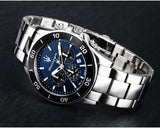 Maserati Competizione Chronograph Blue Dial Silver Steel Strap Watch For Men - R8873600009