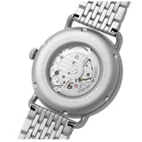 Emporio Armani Aviator Skeleton Blue Dial Silver Mesh Bracelet Watch For Men - AR60024