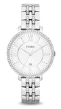 Fossil Jacqueline White Dial Silver Steel Strap Watch for Women - ES3545