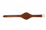 Fossil Boyfriend Chronograph White Dial Brown Leather Strap Watch for Women - ES3837