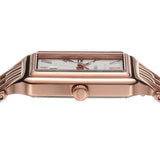Fossil Raquel Three Hand Date White Dial Rose Gold Steel Strap Watch For Women - ES5271