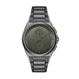 Hugo Boss Steer Chronograph Grey Dial Grey Steel Strap Watch For Men - 1514045