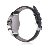 Hugo Boss Jet Chronograph White Dial Black Leather Strap Watch for Men - 1513282