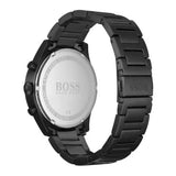 Hugo Boss Pioneer Chronograph Black Dial Black Steel Strap Watch for Men - 1513714