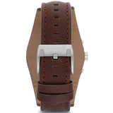 Fossil Coachman Chronograph Black Dial Brown Leather Strap Watch for Men - CH2891
