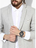 Fossil Townsman Skeleton Black Dial Black Leather Strap Watch for Men - ME3153