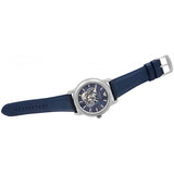 Emporio Armani Luigi Chronograph Blue Dial Blue Leather Strap Watch For Men - AR60011