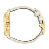 Gucci G Timeless Quartz White Dial White Leather Strap Watch For Women - YA1264033A